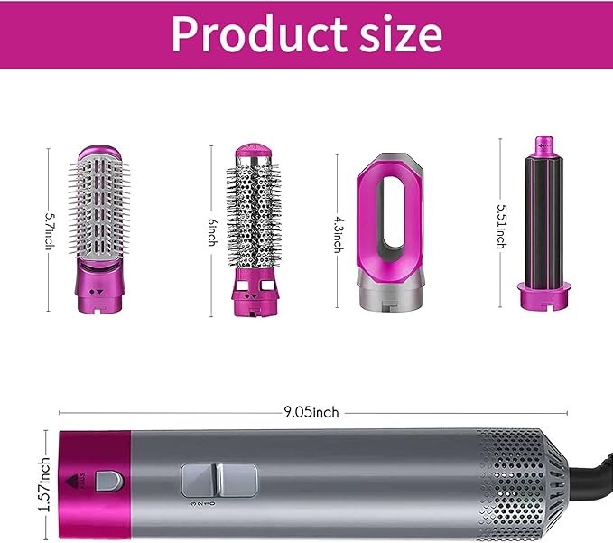 𝘼𝙧𝙖𝙗𝙞𝙖𝙣 𝙑𝙖𝙪𝙡𝙩™ Hot Hair Brush 5 in 1 – فرشاة الشعر الساخنة 5 في 1