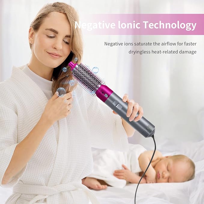 𝘼𝙧𝙖𝙗𝙞𝙖𝙣 𝙑𝙖𝙪𝙡𝙩™ Hot Hair Brush 5 in 1 – فرشاة الشعر الساخنة 5 في 1