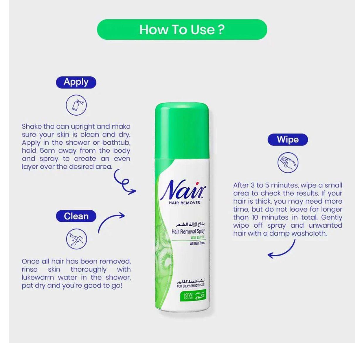 𝘼𝙧𝙖𝙗𝙞𝙖𝙣 𝙑𝙖𝙪𝙡𝙩 Nair Hair Removal Spray – بخاخ إزالة الشعر نير