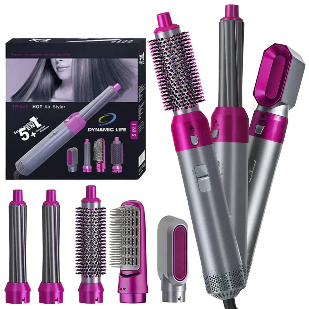 𝘼𝙧𝙖𝙗𝙞𝙖𝙣 𝙑𝙖𝙪𝙡𝙩™ Hot Hair Brush 5 in 1 – فرشاة الشعر الساخنة 5 في 1
